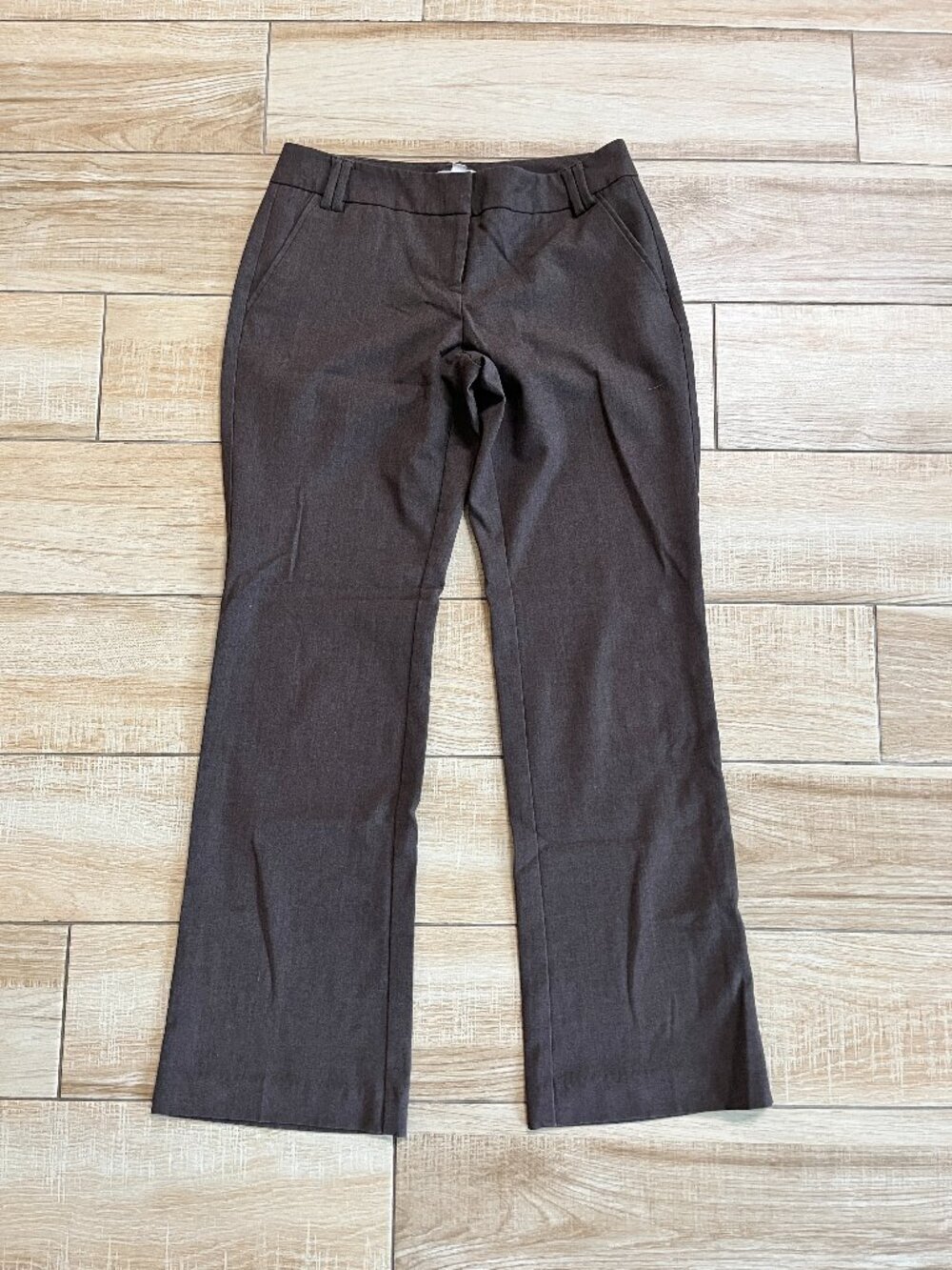 Womens New York & Company Brown Dress Pants - 2 Petite